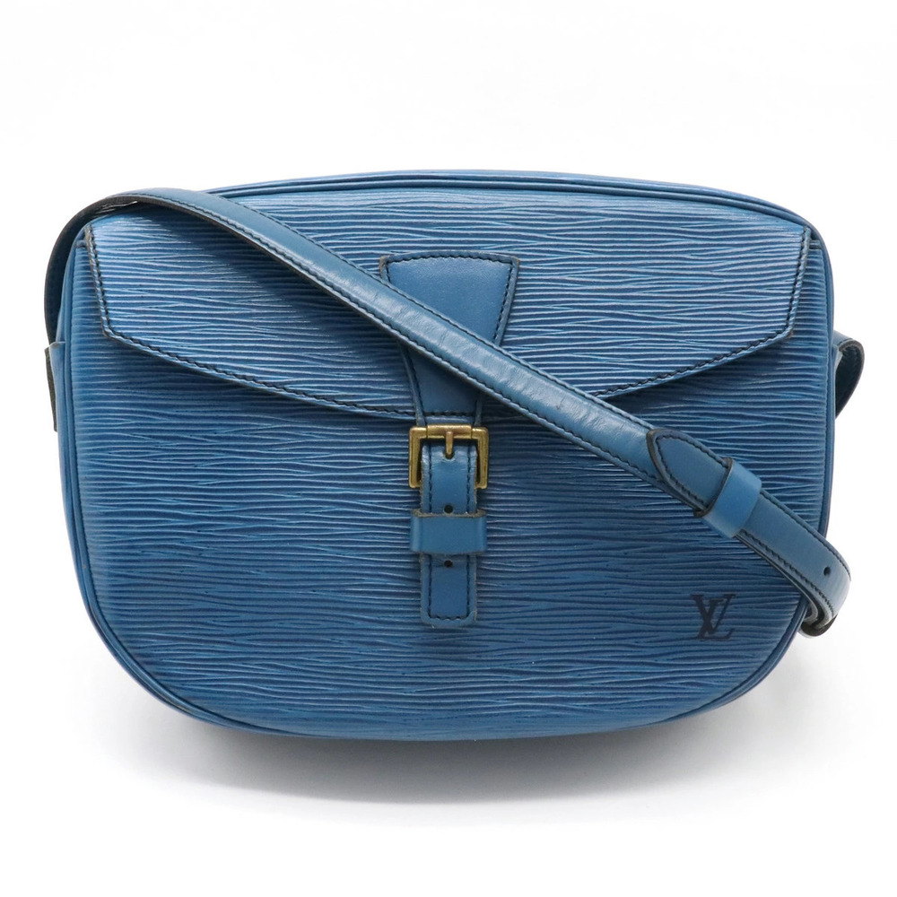 Louis Vuitton Epi Jeune Fille Shoulder Bag Clutch Leather Toledo Blue